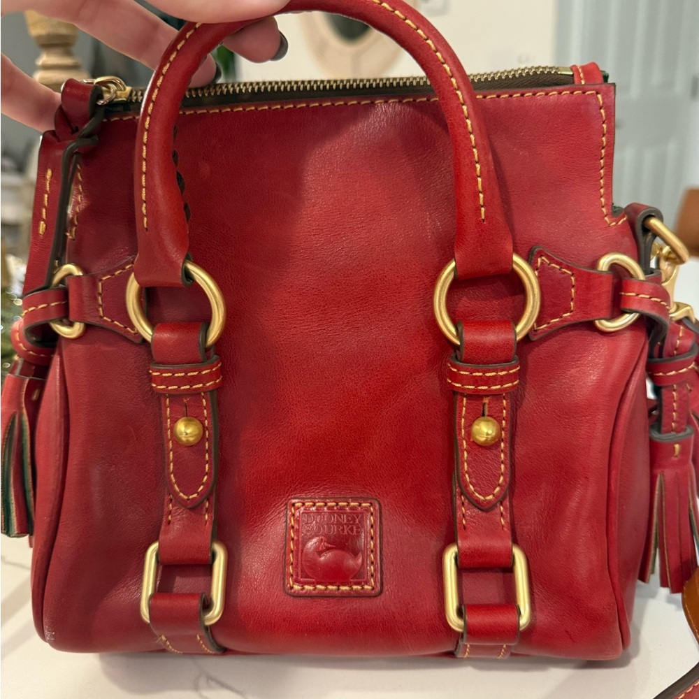 Dooney and Bourke red flourentine nano satchel